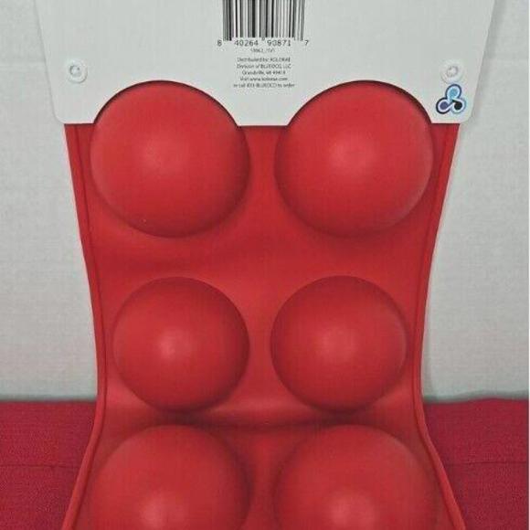 Kolorae Red Hot Chocolate Cocoa Bomb Silicone Mold Desserts candy 2 Pk - Picture 3 of 4